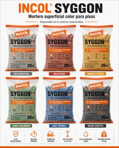 INCOL® SYGGON 20 KG MORTERO COLOR DE ALTA RESISTENCIA