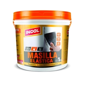 MASILLA ELASTICA INCOL® (1GL) - RESANADOR ACRILICO 100% ELASTOMERICO 