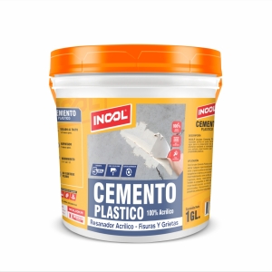 CEMENTO PLÁSTICO INCOL® (1 GL) RESANADOR DE GRIETAS Y FISURAS.