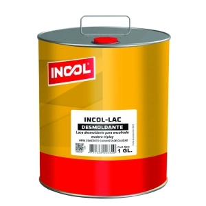 INCOL® DESMOLD LAC (1 GL) LACA DESMOLDANTE PARA ENCOFRADO MADERA Y TRIPLAY.